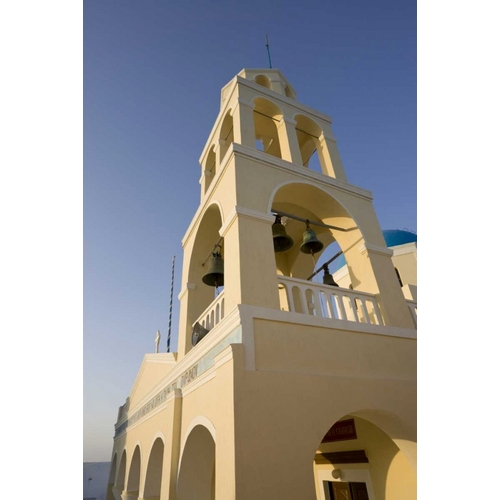 Greece, Santorini, Oia Bell tower of a church